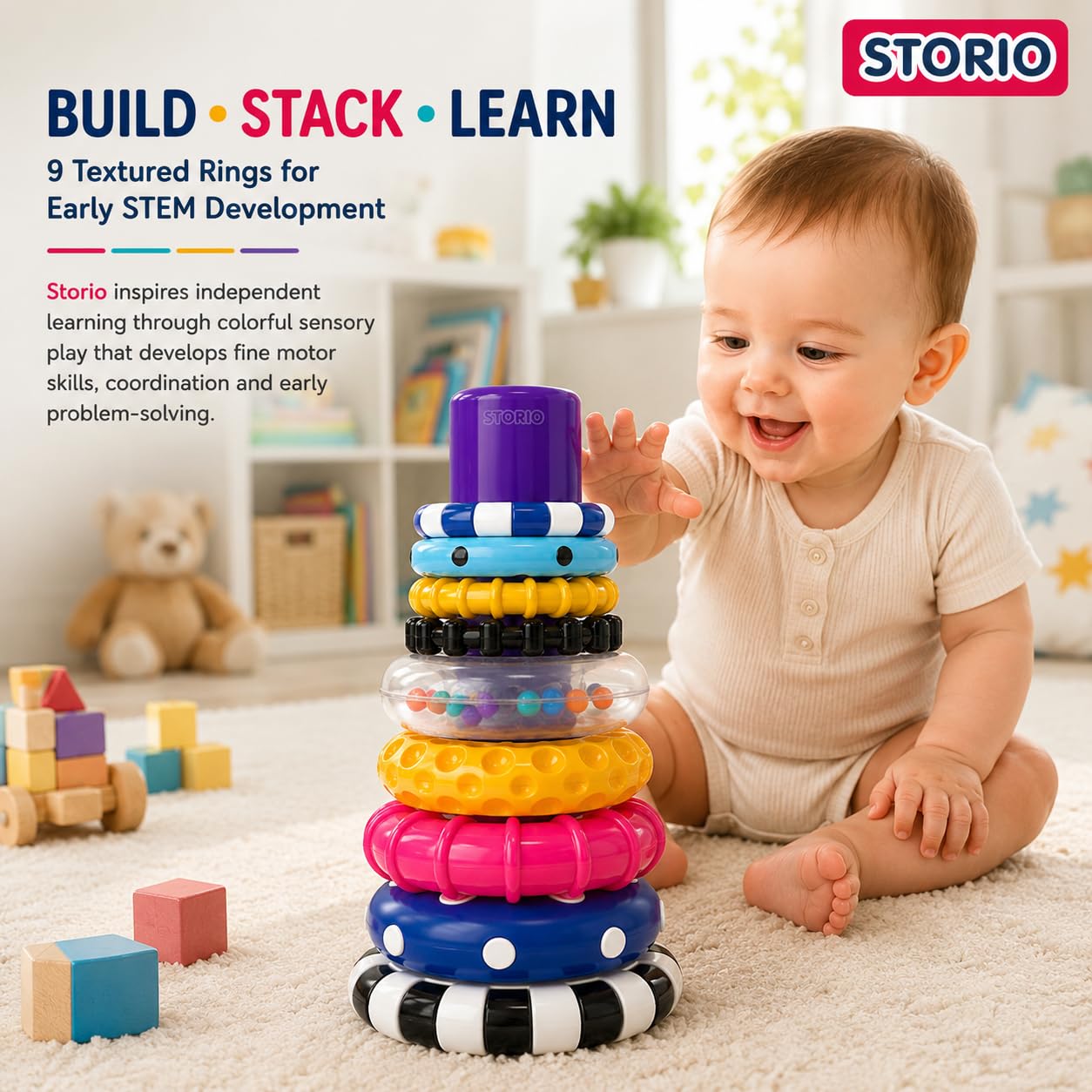 Stacking Ring Toy for Babies