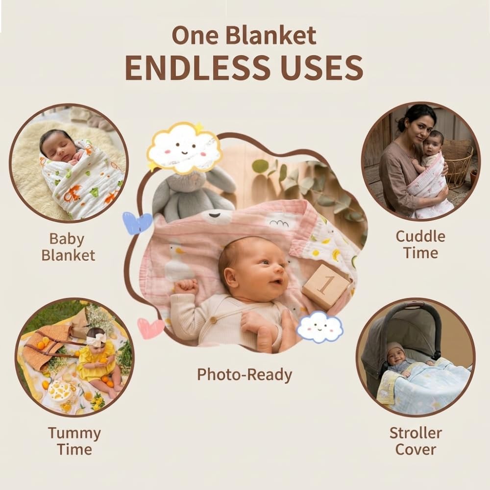 6 Layered Baby Blanket